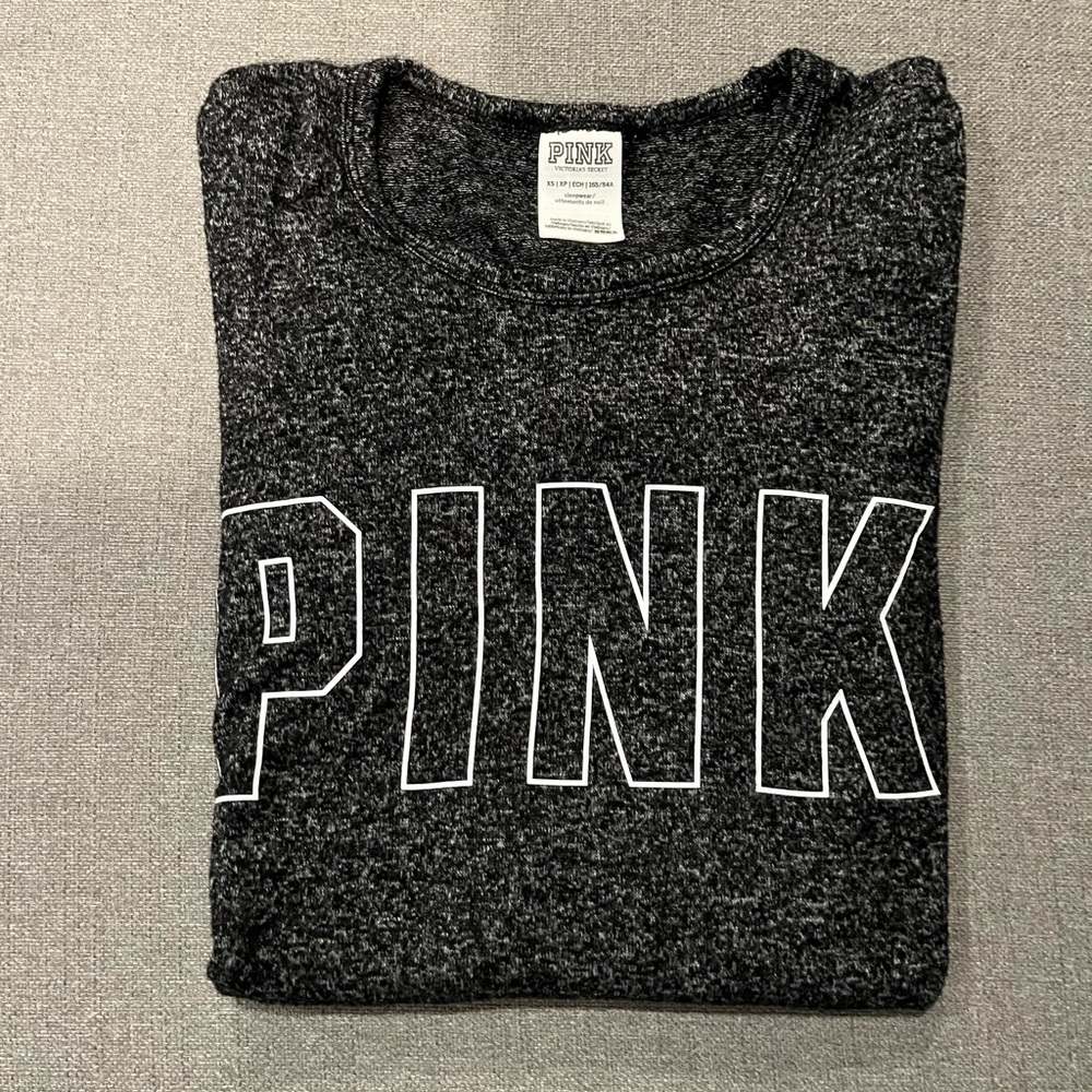 Pink extra small long sleeve sleepwear top